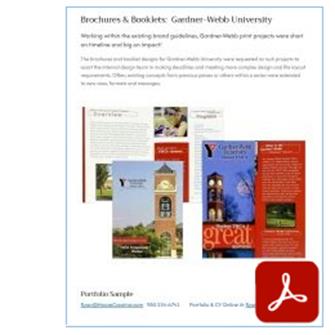 Gardner-Webb Brochures