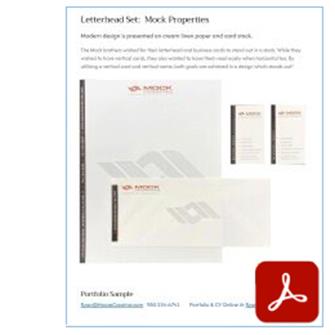 Mock Properties Letterhead